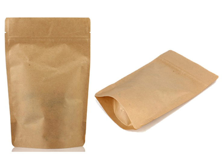 Brown Kraft Paper Laminated Stand Up Pouch
