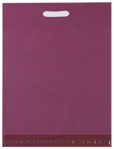 purple courier bag